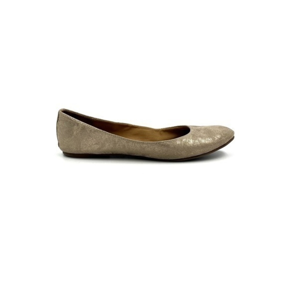 Soda Metallic Gold Round Toe Slip On Flats Size 8
